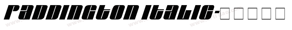 Paddington Italic字体转换